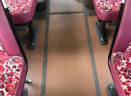 Red double deck bus for weddings in Birmingham